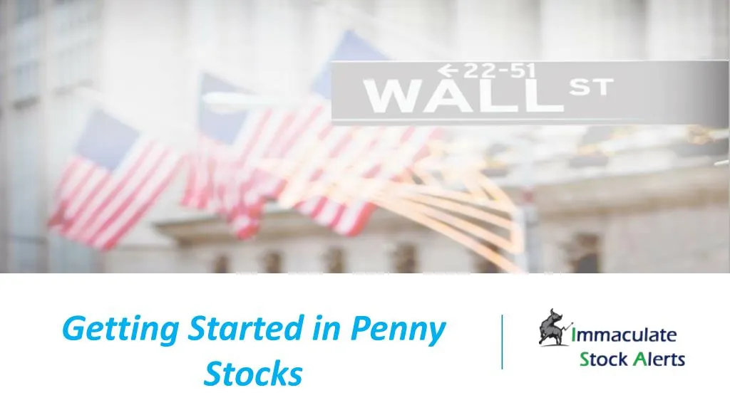 getting started in penny stocks