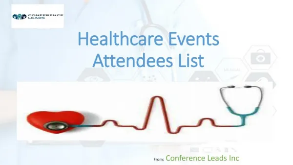 Healthcare Events Attendee List, Healthcare Conference Attendees List