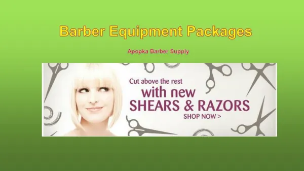 Barber Equipment Packages