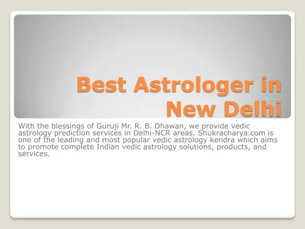 Best Astrologer in New Delhi in Hindi