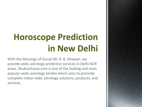 Horoscope prediction in hindi in New Delhi