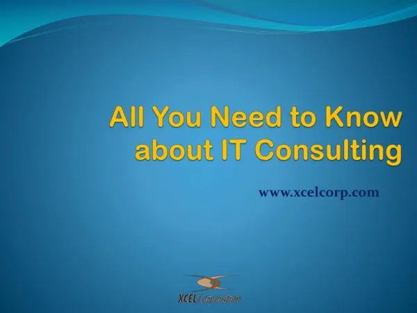 All You Need to Know about IT Consulting