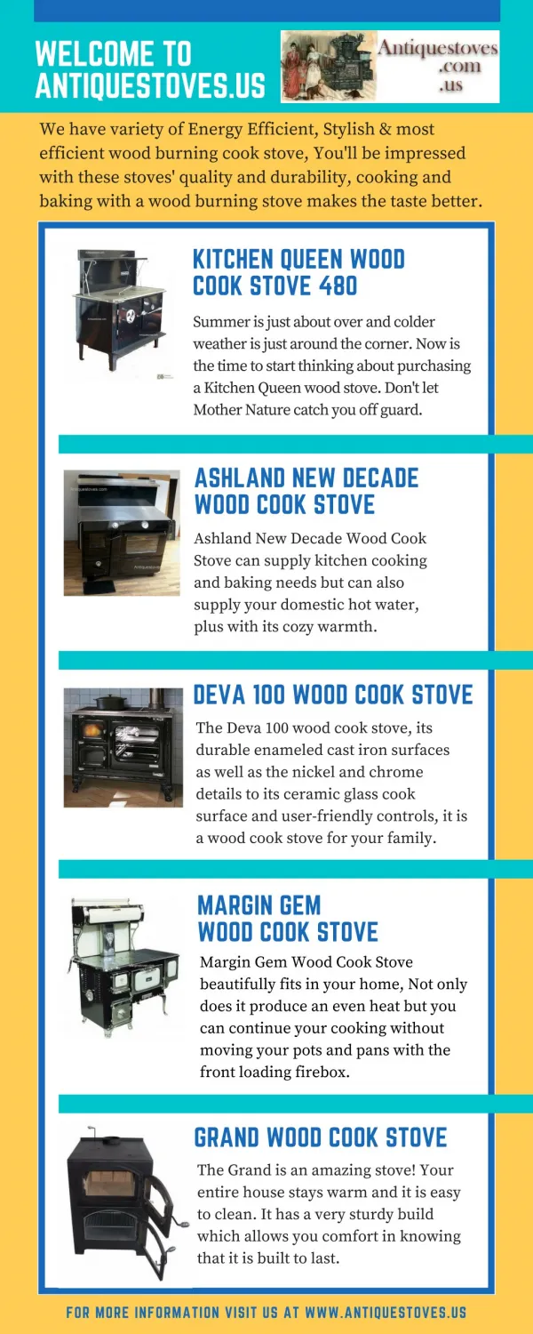 Purchasing a Wood Burning Stoves and Wood Cook Stove by Antiquestoves
