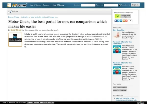 Motor uncle, the best portal for new car comparison which makes life easier