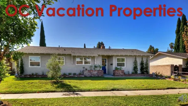 Vacation Home for Rent in Anaheim Orange County