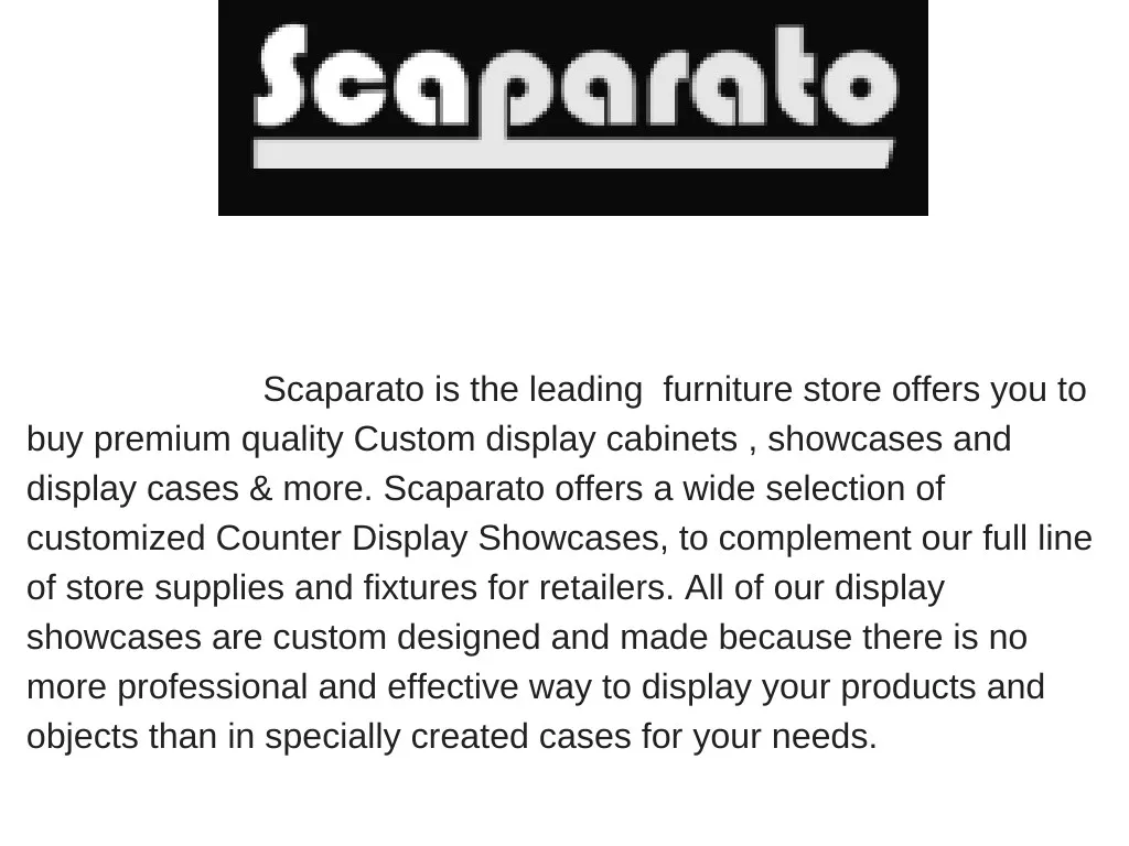 scaparato is the leading furniture store offers