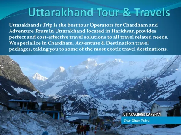 Uttarakhand Tour & Travels