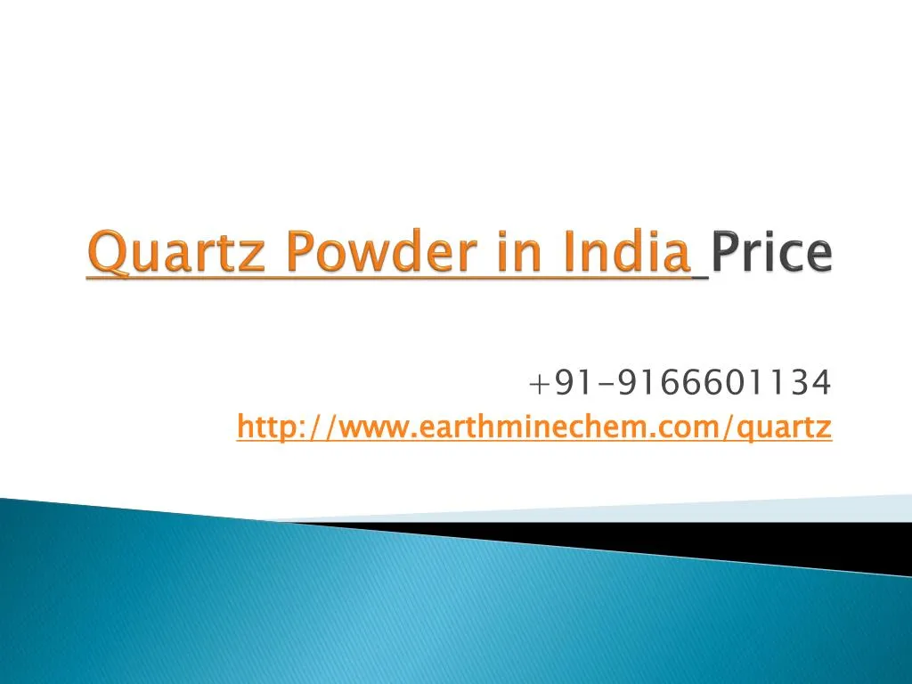 quartz powder in india price