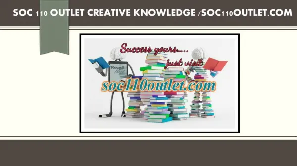 SOC 110 OUTLET creative knowledge /soc110outlet.com