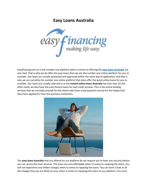 Easy Financing AU