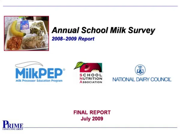 FINAL REPORT July 2009