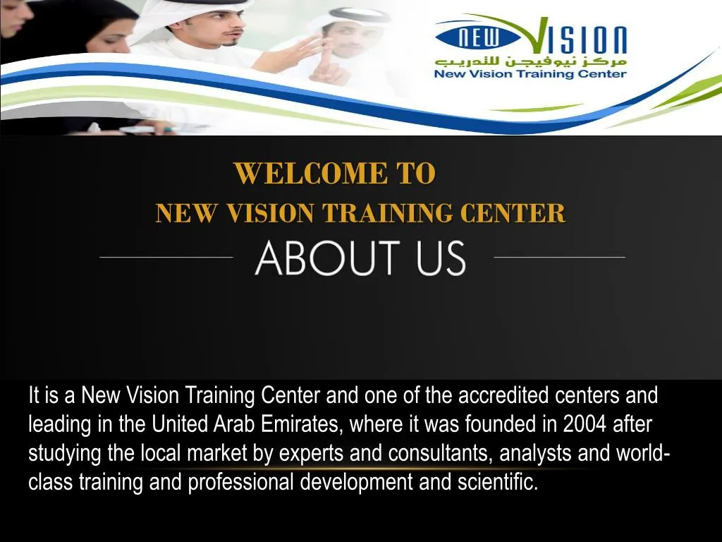 welcome to new vision training center