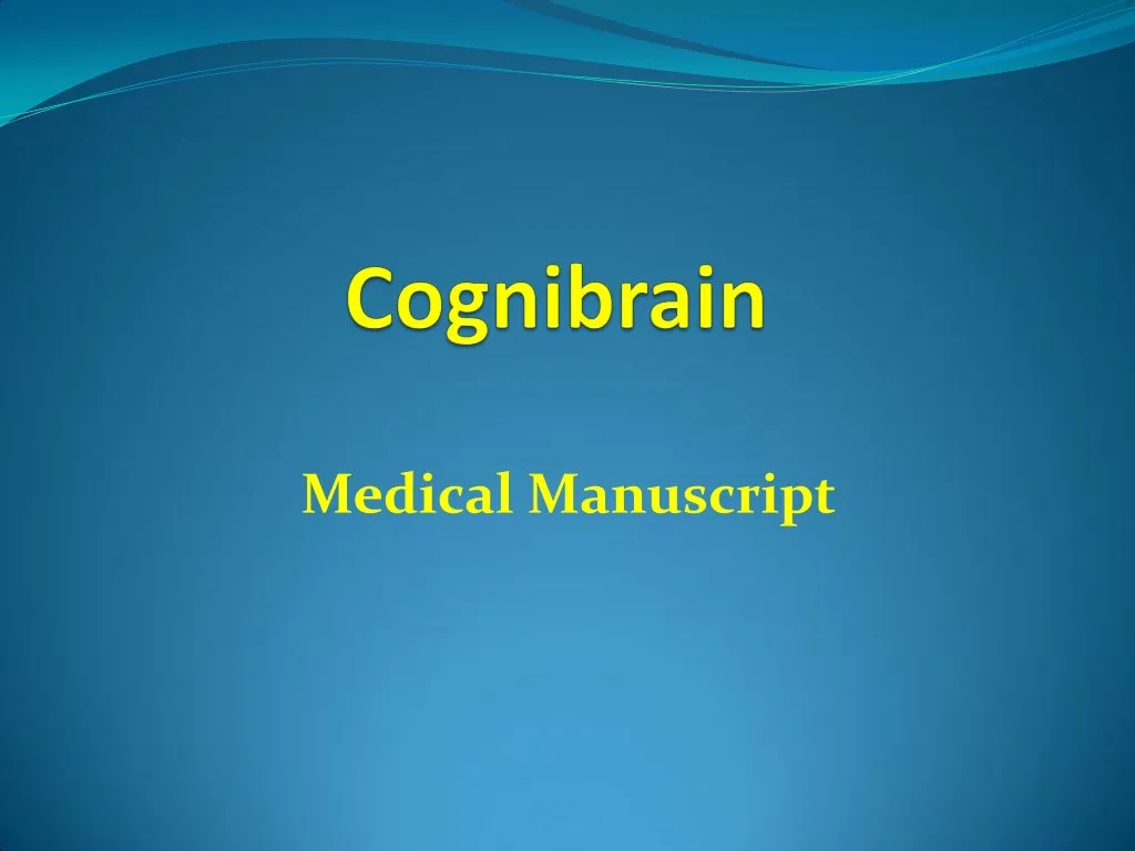 medical manuscript