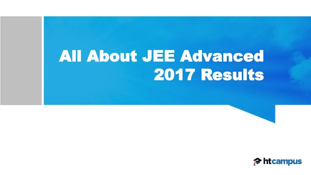 all about jee advanced 2017 results