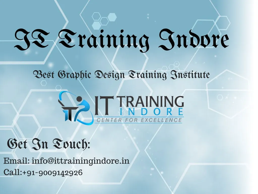 it training indore best graphic design training