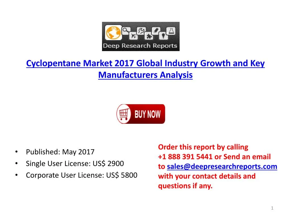 cyclopentane market 2017 global industry growth
