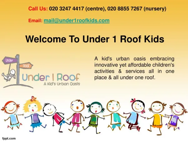 Children's & Kids Play Centres Greenwich, London - Under 1 Roof Kids