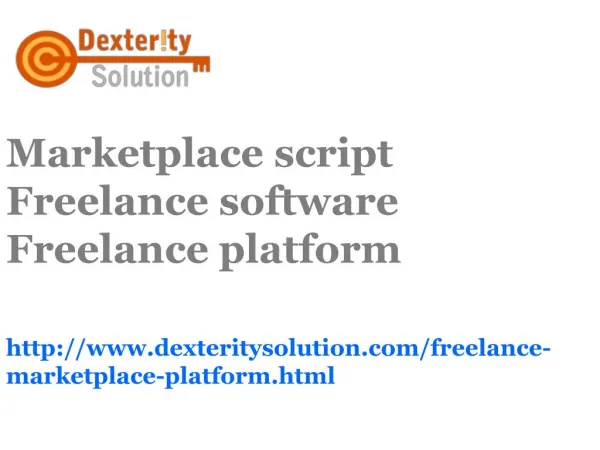 Marketplace script | Freelance software | Freelance platform