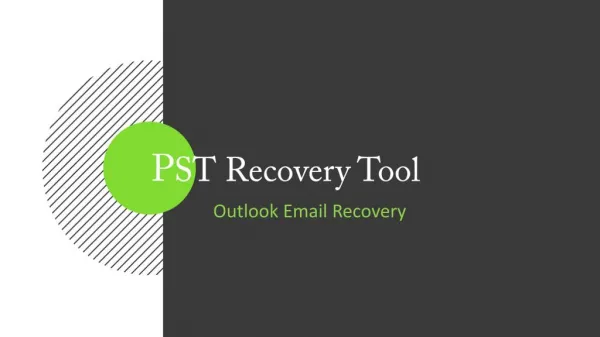 Outlook PST Recovery: Freeware Tool
