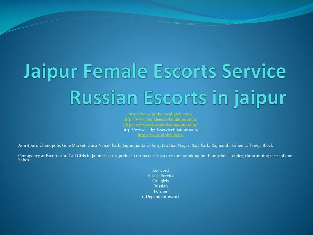 jaipur female escorts service russian escorts in jaipur