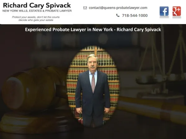 Experienced Probate Lawyer in New York - Richard Cary Spivack