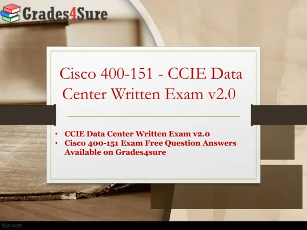 Get Latest Cisco 400-151 Exam Questions