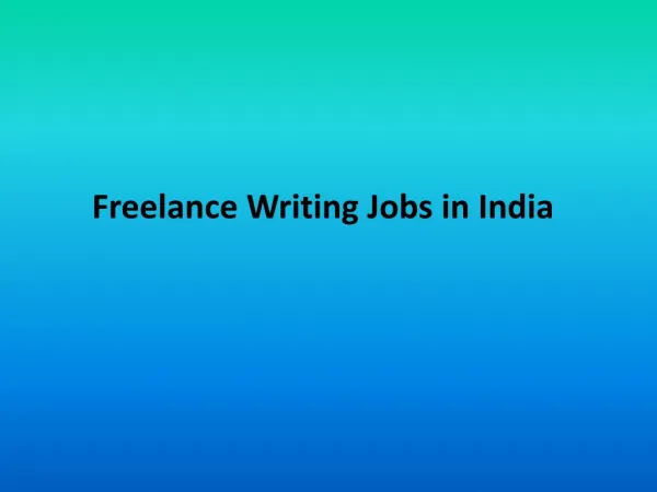 Freelance Academic Writing job online