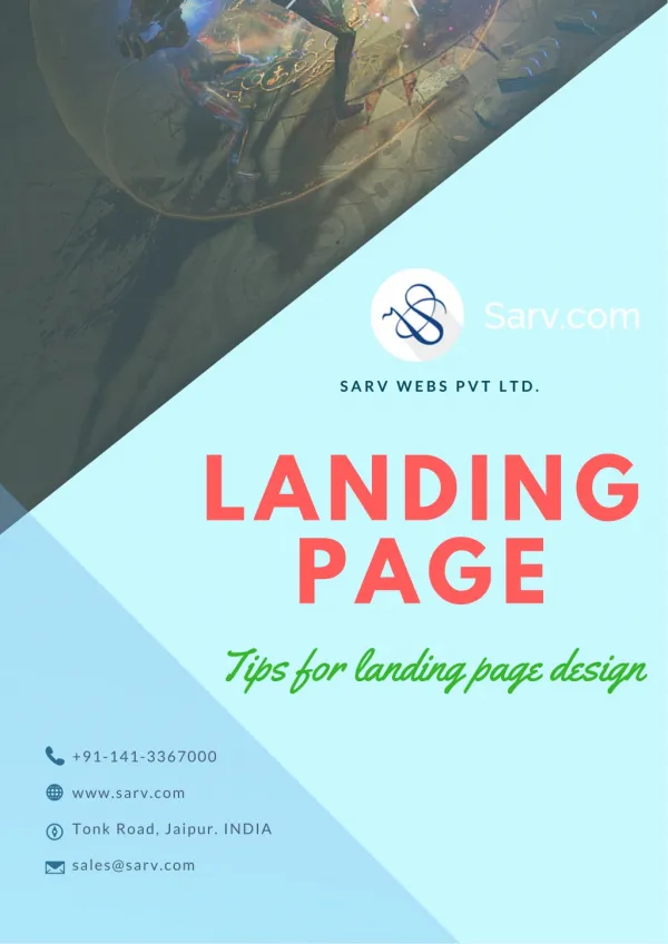 Give a fresh look to your landing page