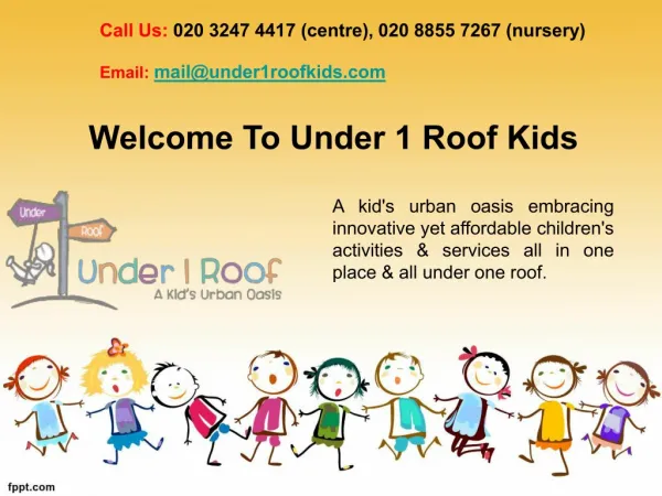 Hire the best Hall For Kids Party Venues Nearest in Greenwich London - Under 1 Roof Kids