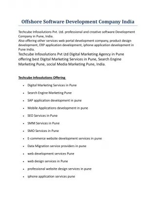 Offshore Software Development Company in India - slide 1