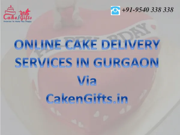 Online cake delivery services in Gurgaon by CakenGifts.in