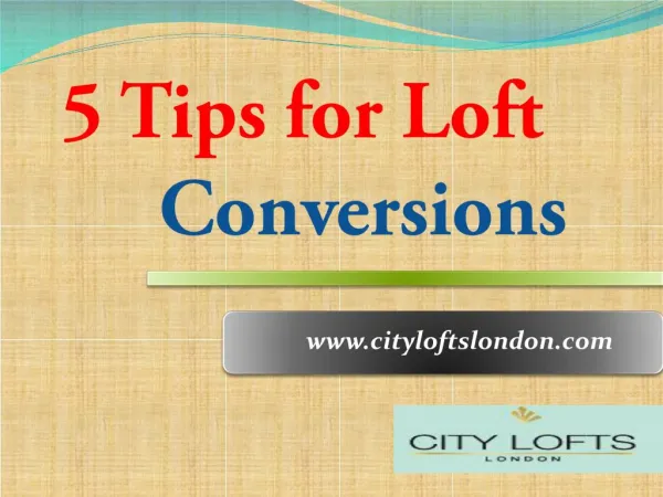 5 Tips for Loft Conversions
