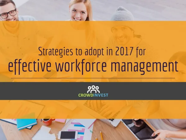 Strategies for effective workforce management