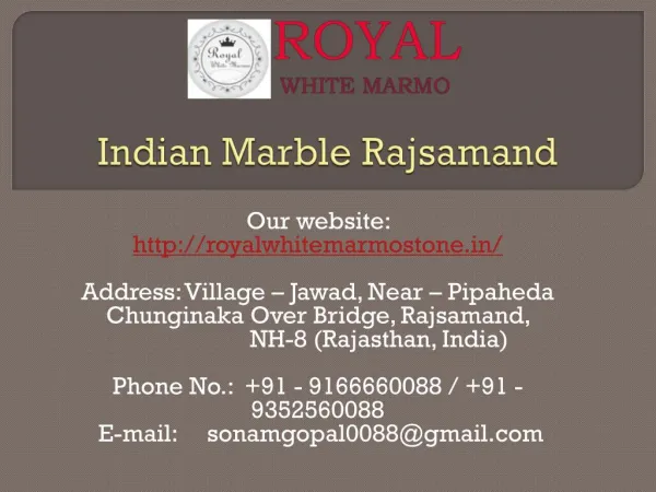 Indian Marble Rajsamand