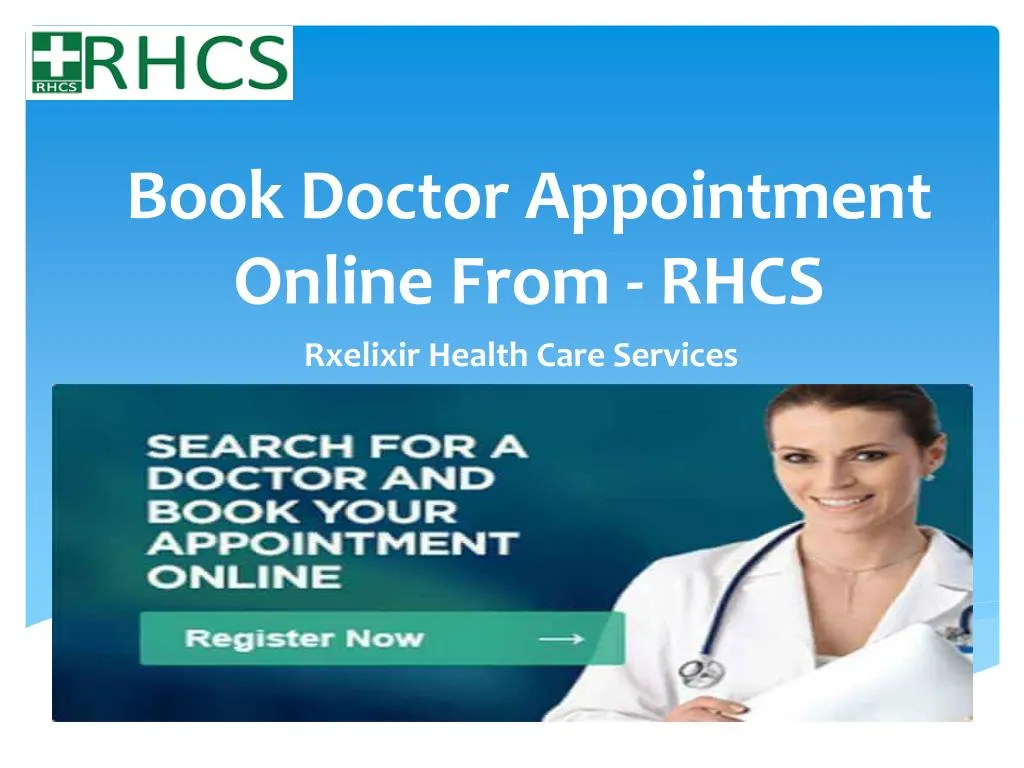 book doctor appointment online from rhcs