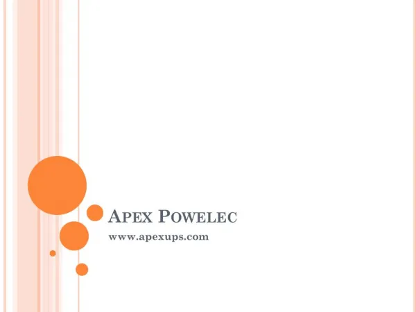 Apex powelec - ups dealers in chennai