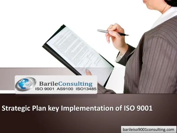 Strategic Plan key Implementation of ISO 9001