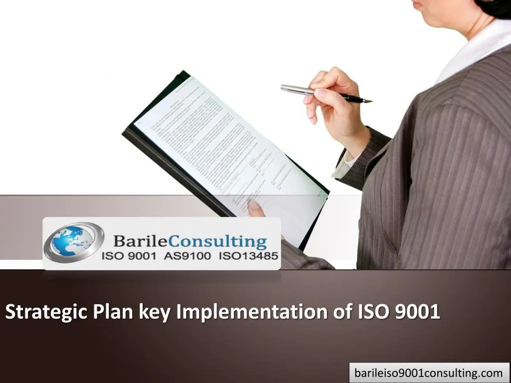strategic plan key implementation of iso 9001