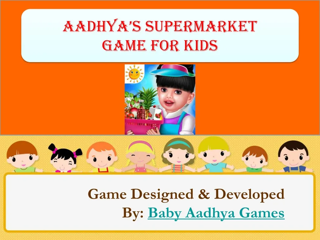 aadhya s supermarket game for kids