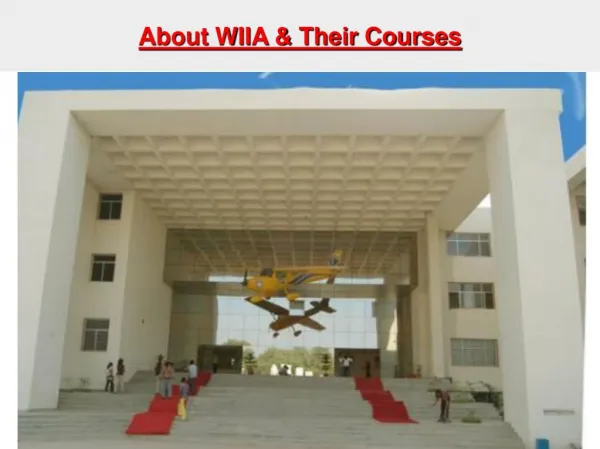 About WIIA & Their Courses