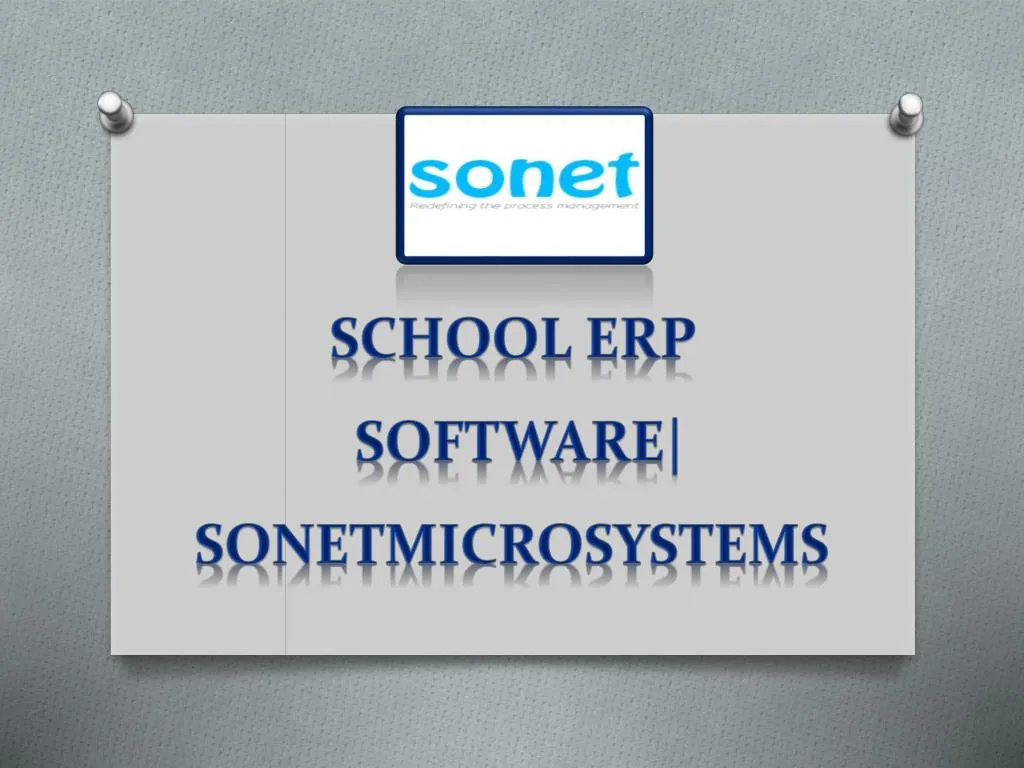 school erp software sonetmicrosystems