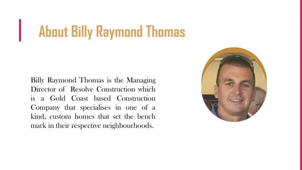 about billy raymond thomas