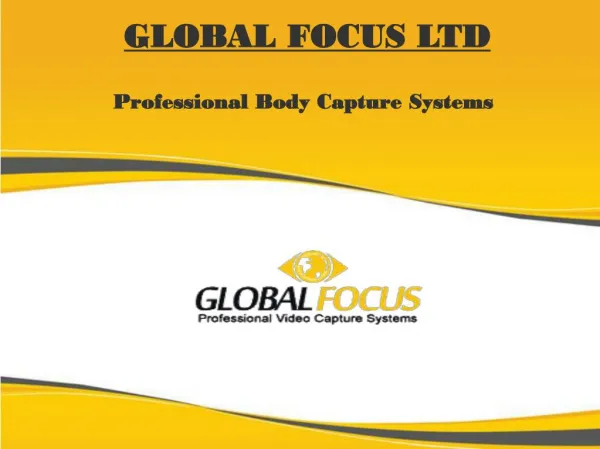 Global focus Ltd - Professional Body Worn Cameras