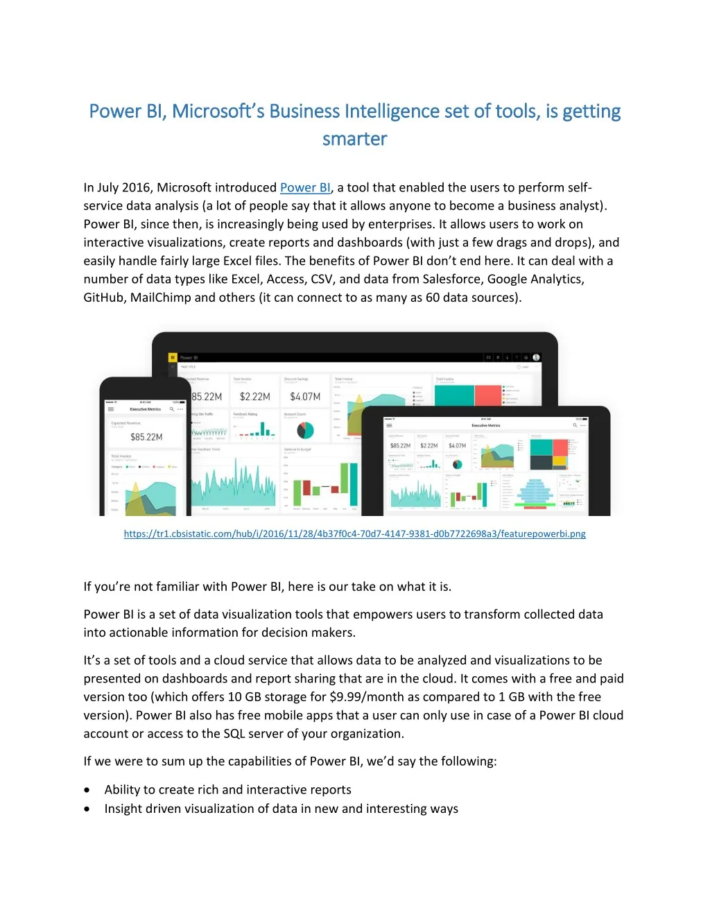 PPT - Power BI, Microsoft’s Business Intelligence Set Of Tools, Is ...