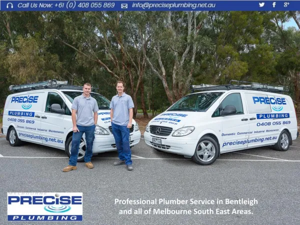 Professional Plumber Service in Bentleigh and all of Melbourne South East Areas.