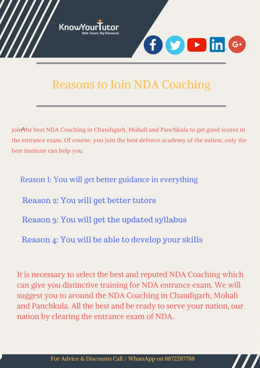 reasons to join nda coaching