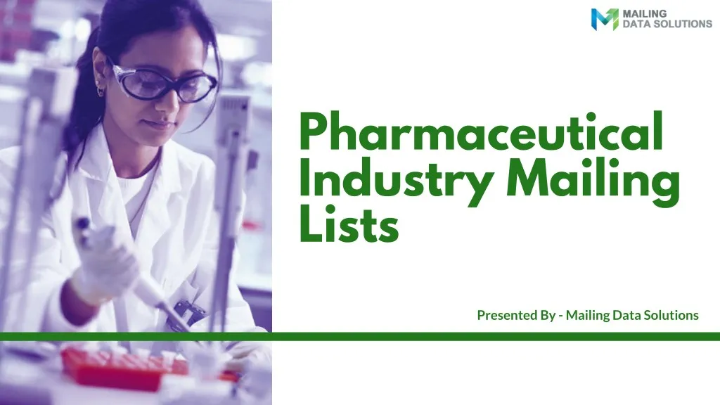 pharmaceutical industry mailing lists