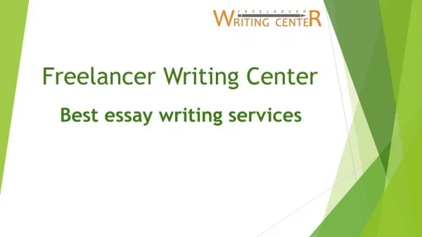 Best essay writing services