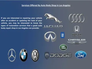 Auto Body Shop In Los Angeles