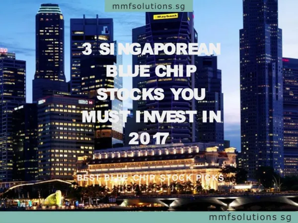 Singaporean blue chip stocks